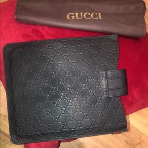 Gucci Guccissima iPad sleeve case black